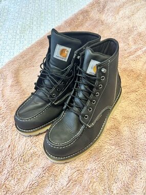 Carhartt Men's Black Leather Chukka Moc Toe Boots